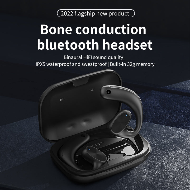 X6 Bluetooth Headset Ear-Hook Air Conduction Wireless Headphone Binaural HiFi Sound IPX5 Waterproof Sports TWS Earbuds (Built-In 32G Memory) X6 Bluetooth Headset Ear-Hook Air Conduction Wireless Headphone Binaural HiFi Sound IPX5 Waterproof Sports TWS Earbuds (Built-In 32G Memory)